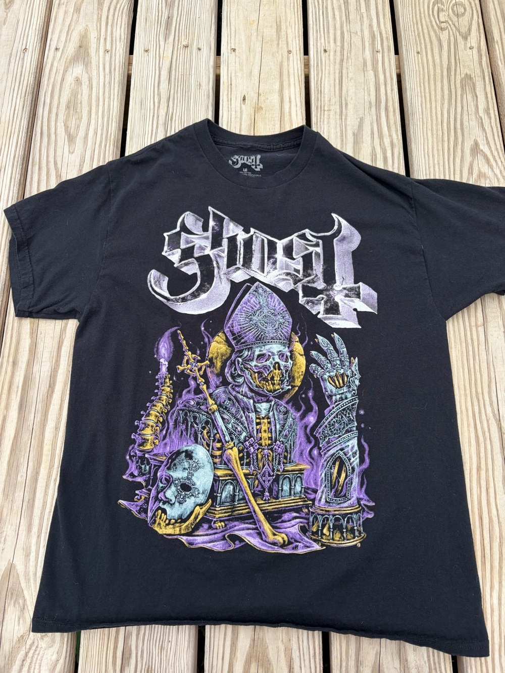 Ghost Official Merch In Perpetua Shirt Size L Papa  Band Purple